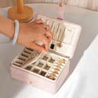 Small Velvet 3 Layer Jewelry Box