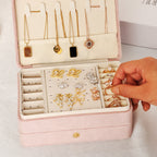 Small Velvet 3 Layer Jewelry Box