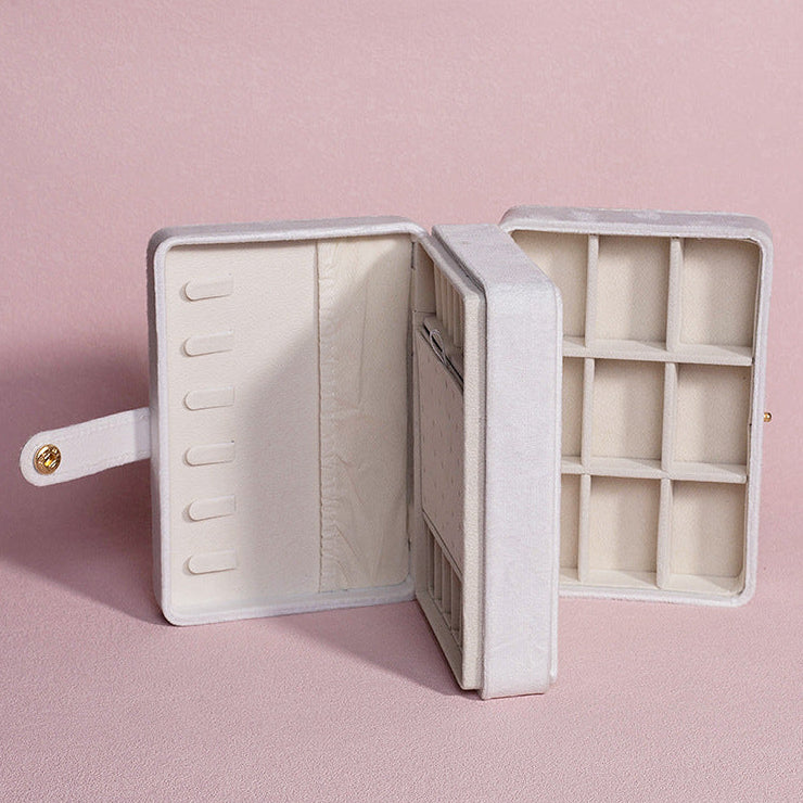 Small Velvet 3 Layer Jewelry Box