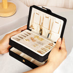 Small Velvet 3 Layer Jewelry Box