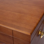 Wooden Jewelry Box with Mirror and Lock