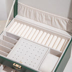 Large PU Leather Jewelry Box with Lock