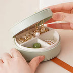 Small Travel PU Leather Jewelry Box