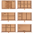 Large Wooden Jewelry Box with Multiple Drawers