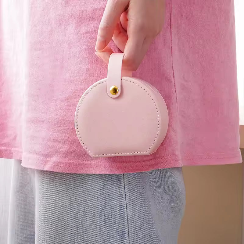 Small Travel PU Leather Jewelry Box
