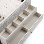 Floral Large Jewelry Box with Drawers