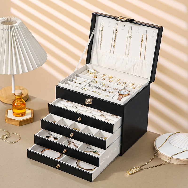 Large Jewelry Box with Drawers