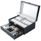Large Men’s Jewelry Box with Watch Compartment