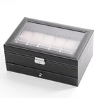Large Men’s Jewelry Box with Watch Compartment