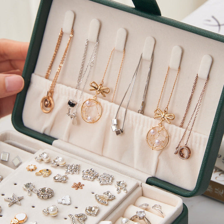 Small Travel 3 Layer Jewelry Box