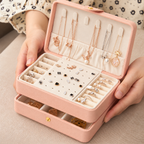 Small Travel 3 Layer Jewelry Box