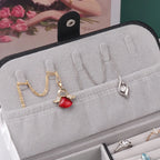Small Travel Leather Jewelry Box