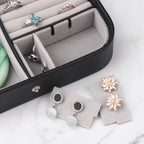Small Travel Leather Jewelry Box