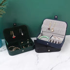 Small Travel Leather Jewelry Box