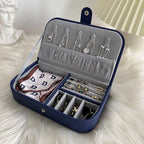 Small Travel Leather Jewelry Box